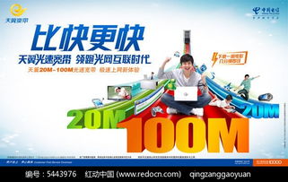 天翼光速宽带业务广告PSD分层素材免费下载指南